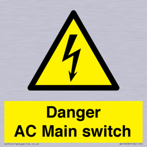 Danger AC Main switch 